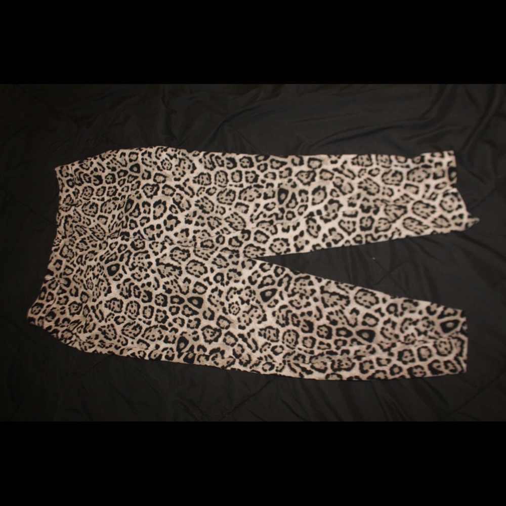 Victoria Secret leopard print pant. Worn only once
